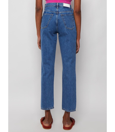 Shop Re/done Embellished 70s Straight Jean In Stoned Indigo