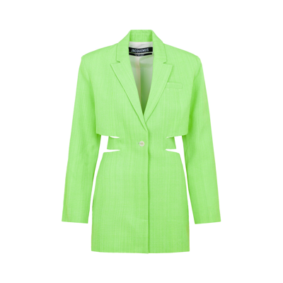 Shop Jacquemus Bari Cut In Green