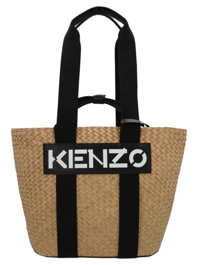 Shop Kenzo Logo Patch Large Tote Bag In Multi