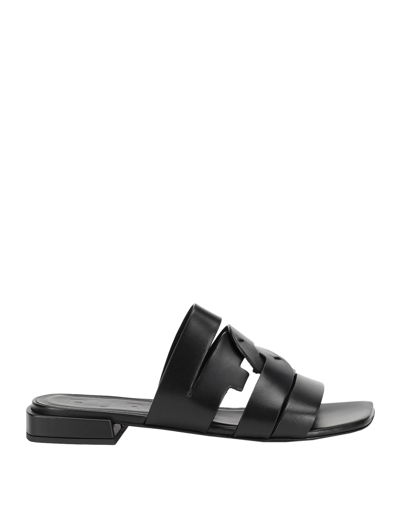 Shop Furla Lipari Mule T.20 Woman Sandals Black Size 8 Soft Leather