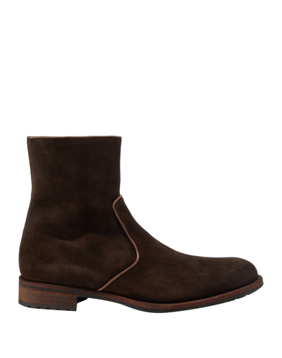 Shop Magnanni Ankle Boots In Dark Brown