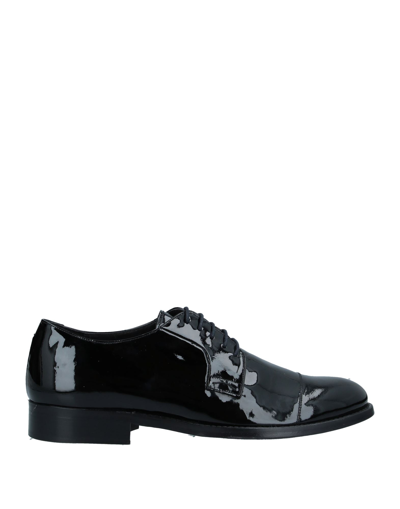 Shop Ich Man Lace-up Shoes Black Size 8 Soft Leather