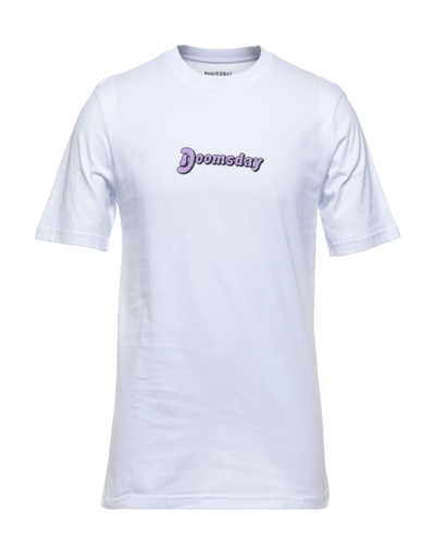 Shop Doomsday Society Man T-shirt White Size L Cotton