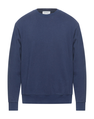 Shop American Vintage Man Sweatshirt Midnight Blue Size S Cotton
