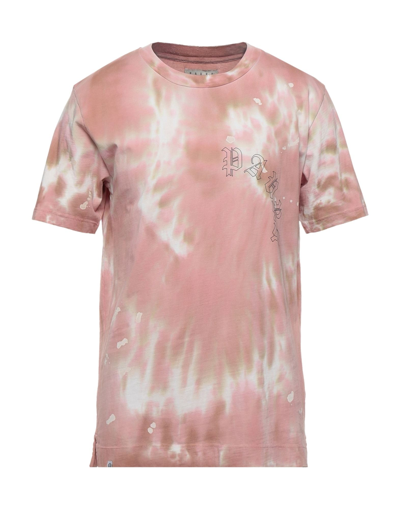 Shop Paura Man T-shirt Pastel Pink Size M Cotton