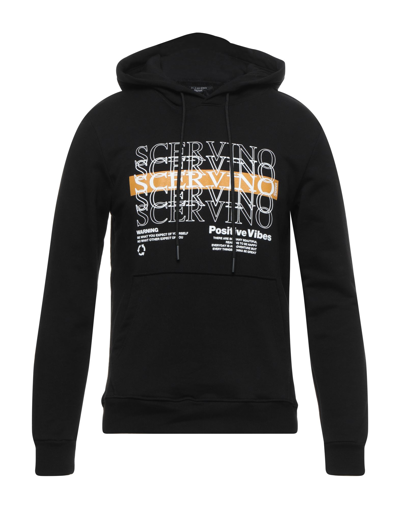 Shop Ermanno Scervino Man Sweatshirt Black Size Xl Cotton