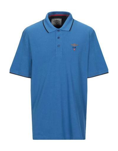 Shop Aeronautica Militare Polo Shirts In Blue