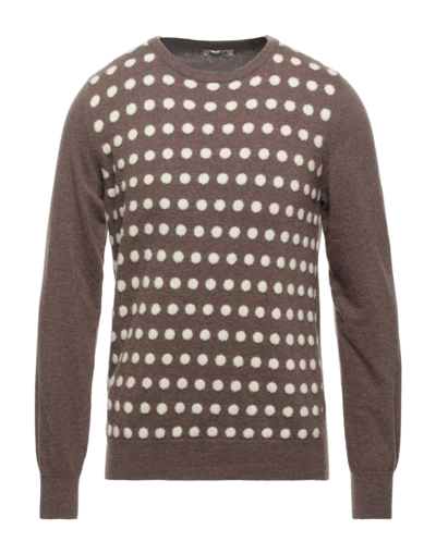 Shop Roda Man Sweater Khaki Size Xxl Virgin Wool, Polyamide In Beige