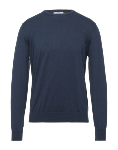 Shop At.p.co At. P.co Man Sweater Midnight Blue Size S Cotton