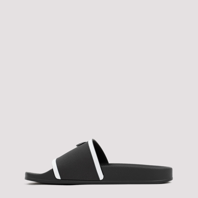 Shop Thom Browne Molded Rubber Slides Shoes In Black