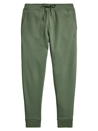 Shop Polo Ralph Lauren Men's Drawstring Jogger Sweatpants In Olive