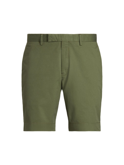 Shop Polo Ralph Lauren Stretch Military Shorts In Olive