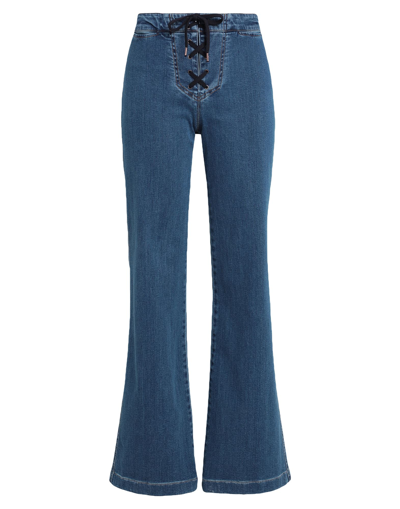 Shop See By Chloé Woman Jeans Blue Size 31 Cotton, Elastane