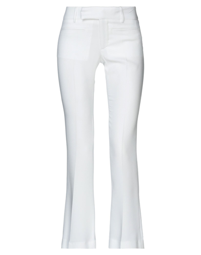 Shop Frankie Morello Woman Pants White Size 10 Hemp, Viscose