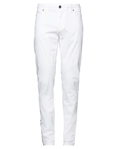 Shop Tramarossa Man Pants White Size 32 Cotton, Elastane