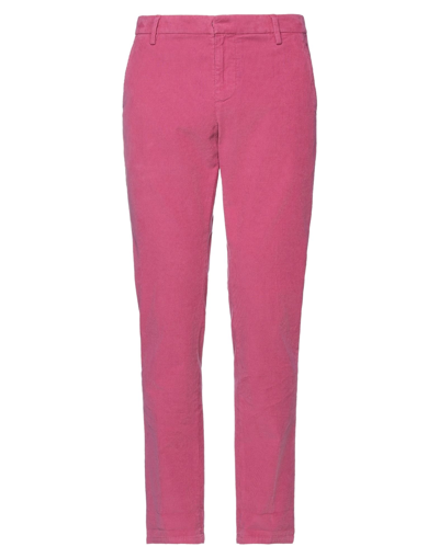 Shop Dondup Man Pants Fuchsia Size 36 Cotton, Elastane In Pink