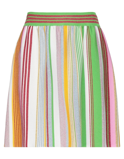 Shop Boutique Moschino Woman Mini Skirt Light Green Size 4 Viscose, Polyester, Polyamide