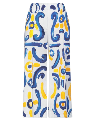 Moschino Cropped Pants In White