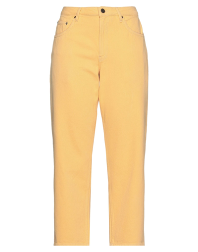 Shop American Vintage Woman Jeans Yellow Size 28 Cotton