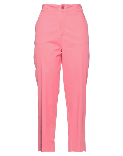 Shop Merci .., Woman Pants Pink Size 4 Cotton, Elastane