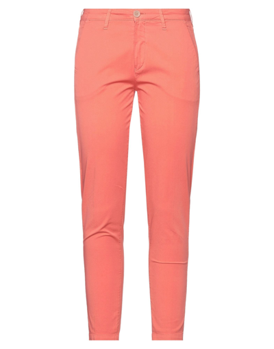 Barba Napoli Woman Pants Salmon Pink Size 26 Cotton, Elastane In Pink
