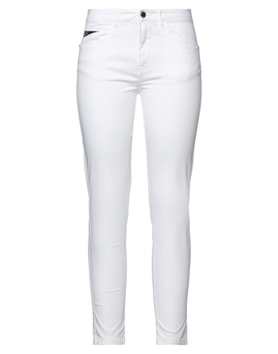 Shop Yes Zee By Essenza Woman Pants White Size 28 Cotton, Elastane