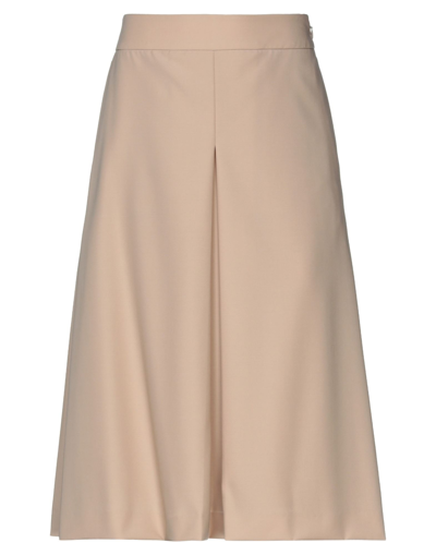 Shop Agnona Woman Midi Skirt Blush Size 10 Wool In Pink