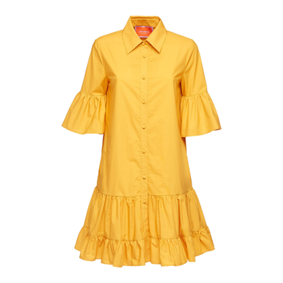 Shop La Doublej Choux Dress In Marigold