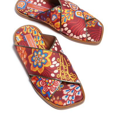 Shop La Doublej Criss-cross Sandals In Taranta