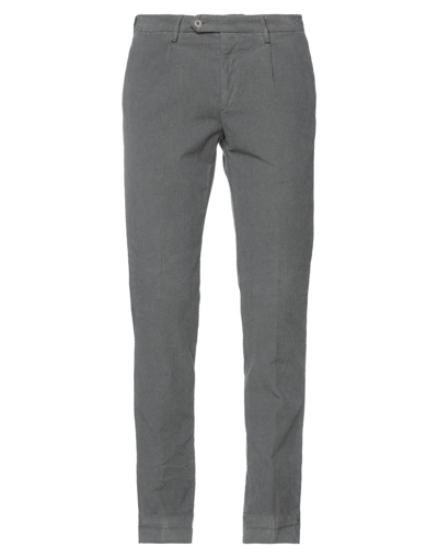 Shop Betwoin Man Pants Lead Size 40 Cotton, Elastane In Grey