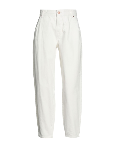 Shop Only Woman Denim Pants White Size L-30l Cotton
