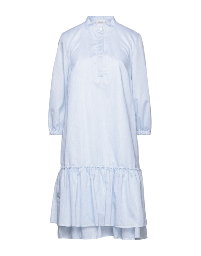 Shop Accuà By Psr Woman Mini Dress Sky Blue Size 10 Cotton, Polyester, Polyamide