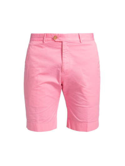 Shop Ralph Lauren Purple Label Men's Eaton Flat-front Shorts In Classic Pale Pink