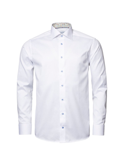 Shop Eton Men's Contemporary-fit Twill Shirt In White