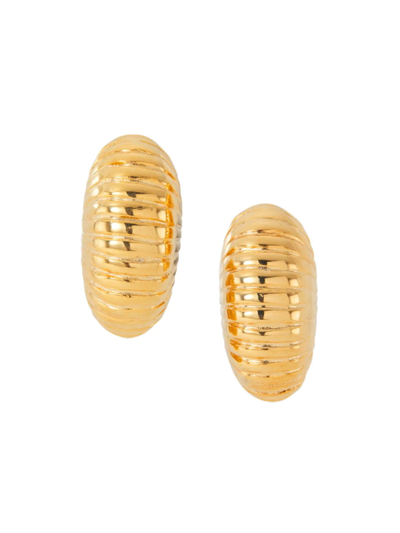 Shop Kenneth Jay Lane Women's Polished 18k Gold-plated Shrimp Clip Earrings