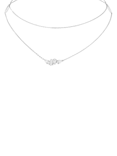 Shop Repossi Women's Luminant 18k White Gold & Diamond Pendant Necklace