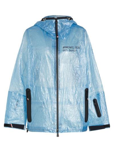 Shop Moncler Women's Day-namic Landry Rain Jacket In Blue