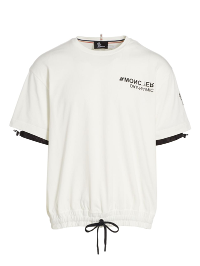 Shop Moncler Men's Day-namic Performance T-shirt In White