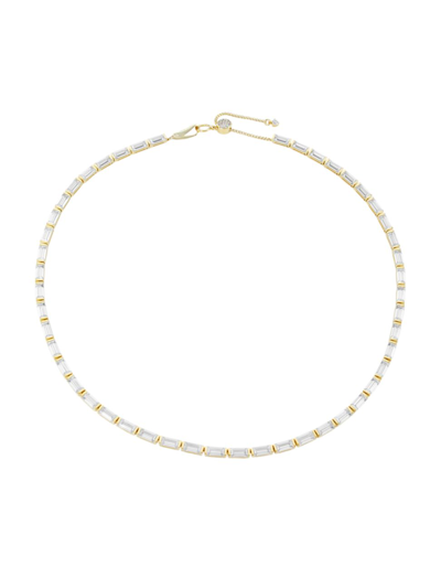 Shop Adriana Orsini Women's Revelry 18k-gold-plated & Cubic Zirconia Tennis Necklace