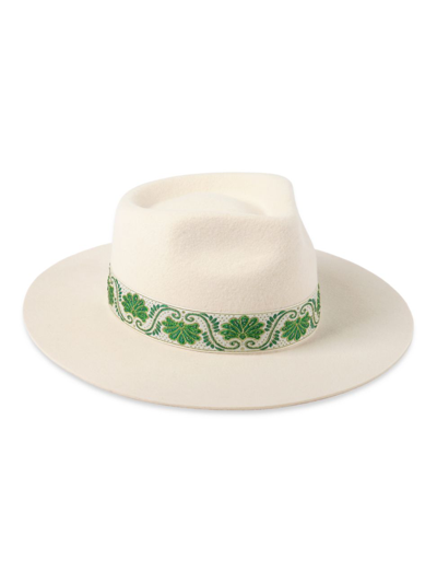 Shop Lack Of Color Women's Beverly Wool Fedora In White Ivory