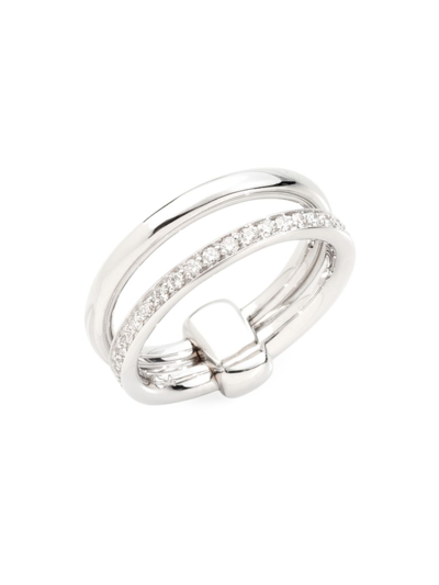 Shop Pomellato Women's Iconica 18k White Gold & Diamond Ring