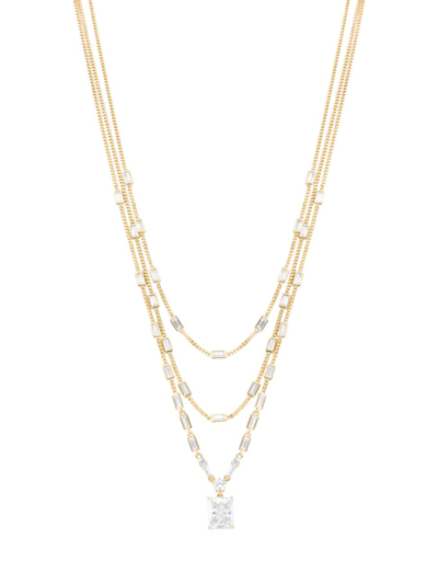 Shop Adriana Orsini Women's Revelry 18k-gold-plated & Cubic Zirconia Layered Necklace