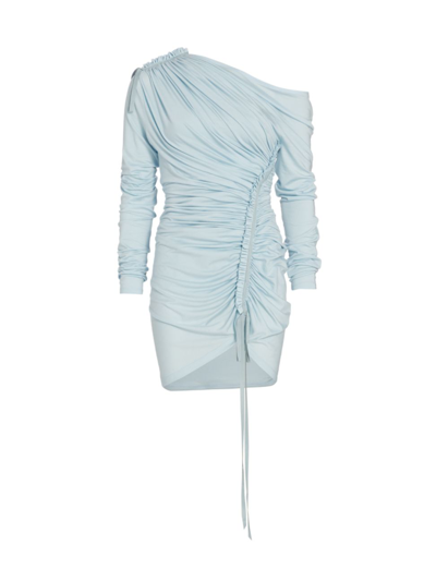 Shop Unttld Women's Dimitra Gathered Minidress In Ice Blue