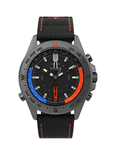 Shop Timex Men's Expedition North Tide-temp-compass Black 43mm Watch In Black Gunmetal