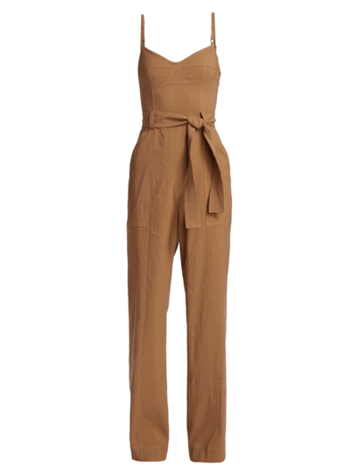 Shop A.l.c Mila Belted Jumpsuit In Glace