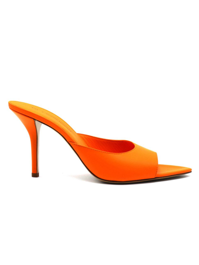 Shop Gia Borghini Women's Gia X Pernille Perni 04 Leather Point-toe Sandals In Flash Orange