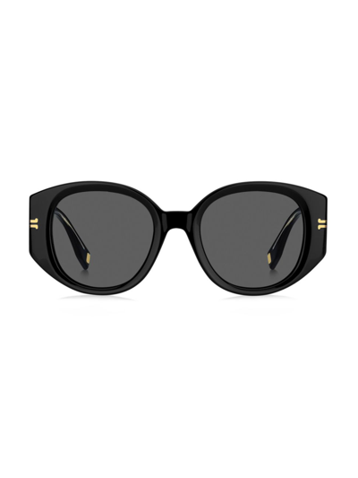 Shop Marc Jacobs Women's 51mm Oversized Sunglasses In Black