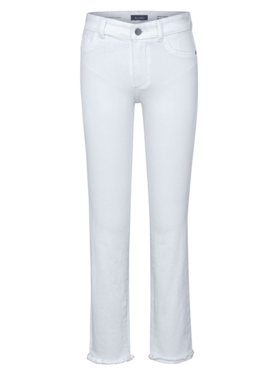 Shop Dl Premium Denim Mara Straight-leg Jeans In Milk