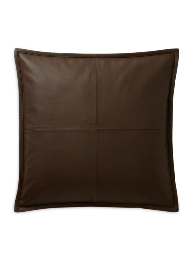 Shop Ralph Lauren Ellis Sheepskin Throw Pillow In Brown
