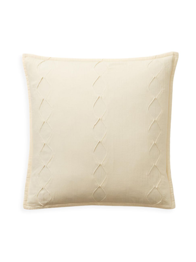 Shop Ralph Lauren Whately Cotton Throw Pillow In Solid Cream